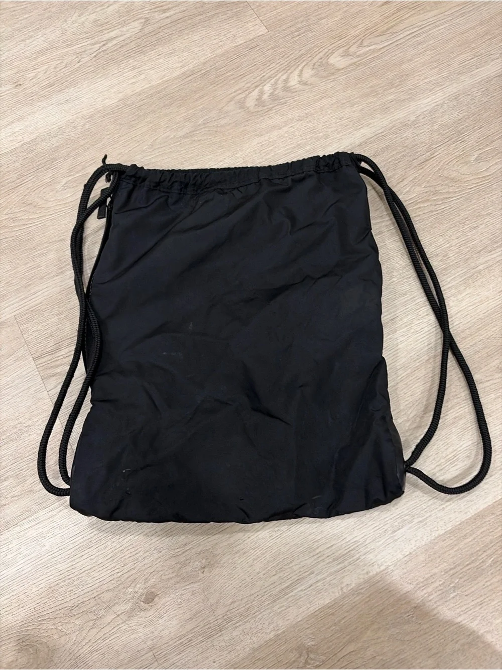 adidas Black Drawstring Trefoil Backpack